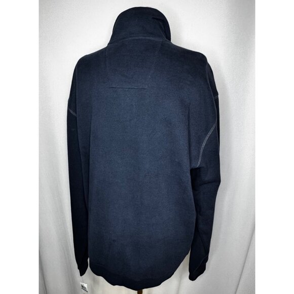 NWT Arrow X-Large Sueded Fleece Jacket Navy Blue Full Zip Sweatshirt - Picture 4 of 9